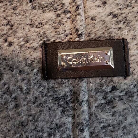 NEW Calvin Klein, rose tweed colored, wool blend, pea coat 2x - Picture 12 of 13